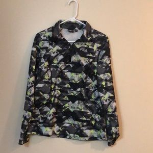 Fila long sleeve sport shirt.  1/4 ZIP.